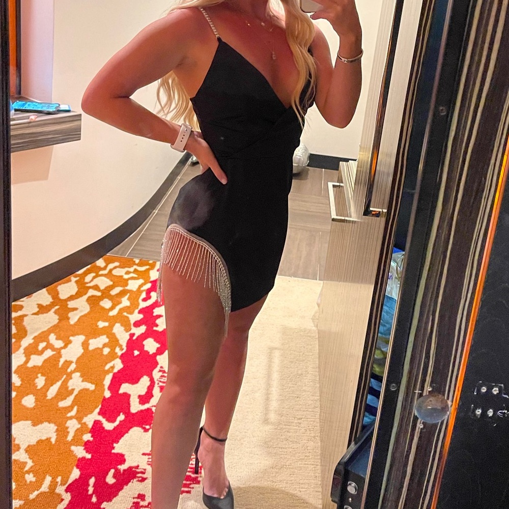 Rhinestone cocktail dress
